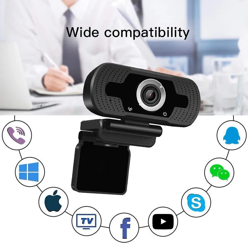 Computer Webcam 1080P HD USB Desktop Video Conference