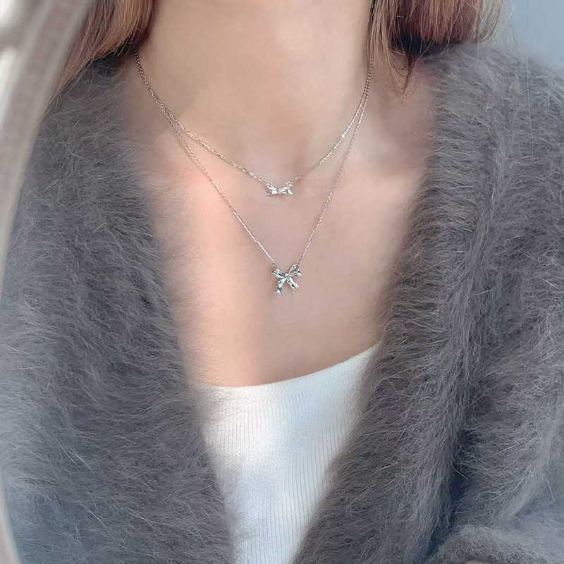 S925 Sterlingsilber Zirkonia-Halskette für Damen