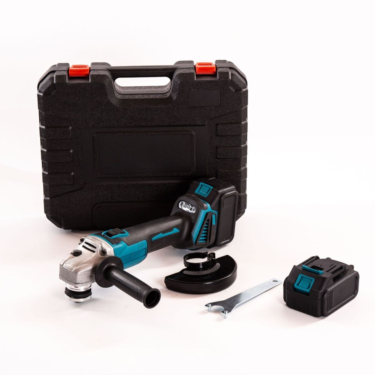 Lithium-Akku-Bohrhammer, Winkelschleifer, Akku-Bohrmaschine 4er-Set