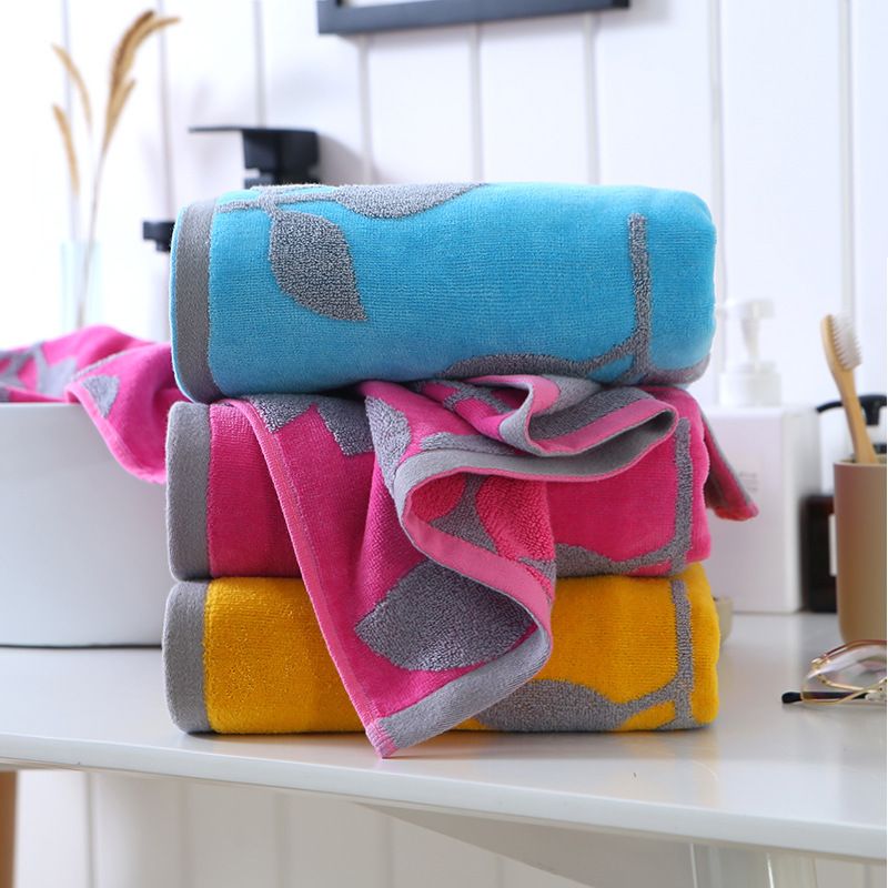 Baumwoll-Handtuch-Set, saugfähig, 3 Farben wählbar