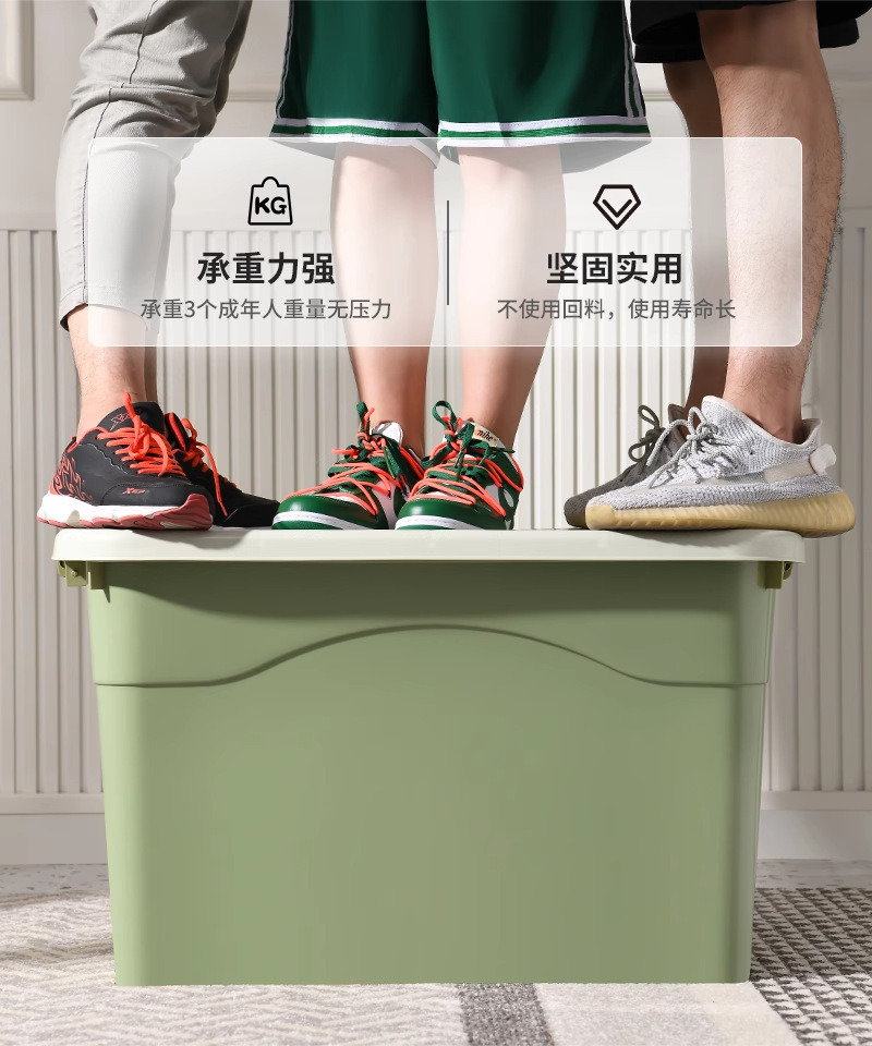 Kunststoff-Aufbewahrungsbox, transparent extra groß japanischer Stil