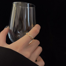 Pearl ring women adjustable open design