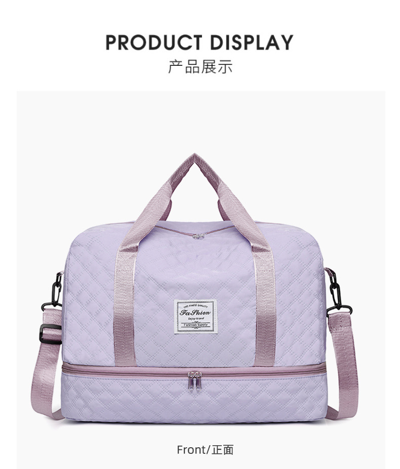 Travel bag large capacity lightweight portable handbag