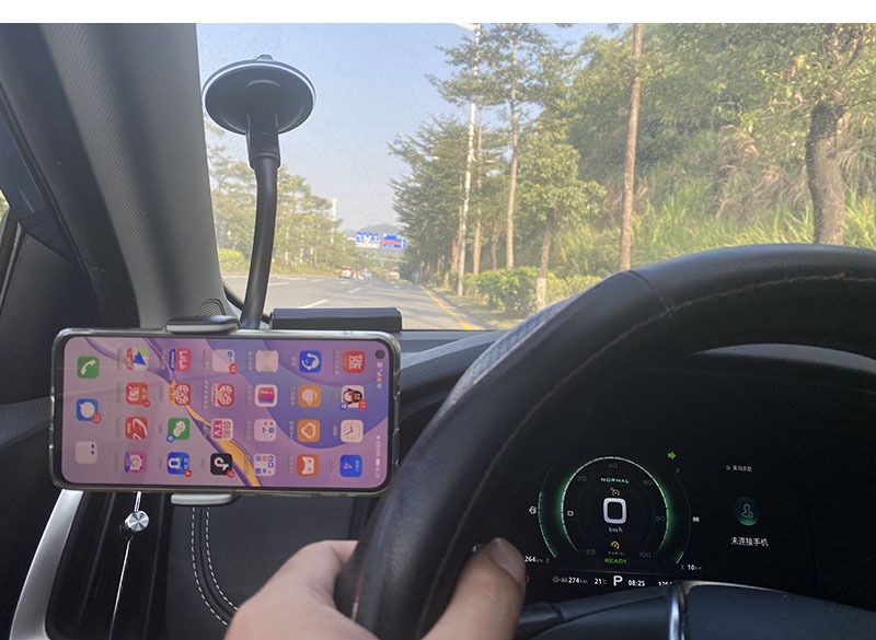 Car phone holder, windshield suction cup, 360° rotating