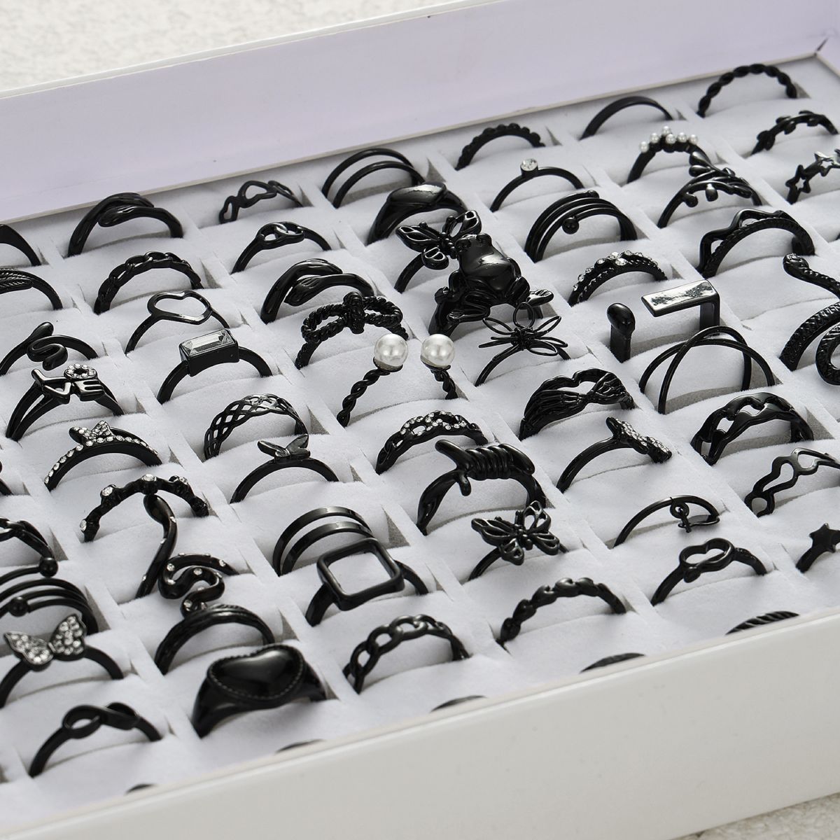 Damengold-Set 40-teilig, Silber, Retro-Design