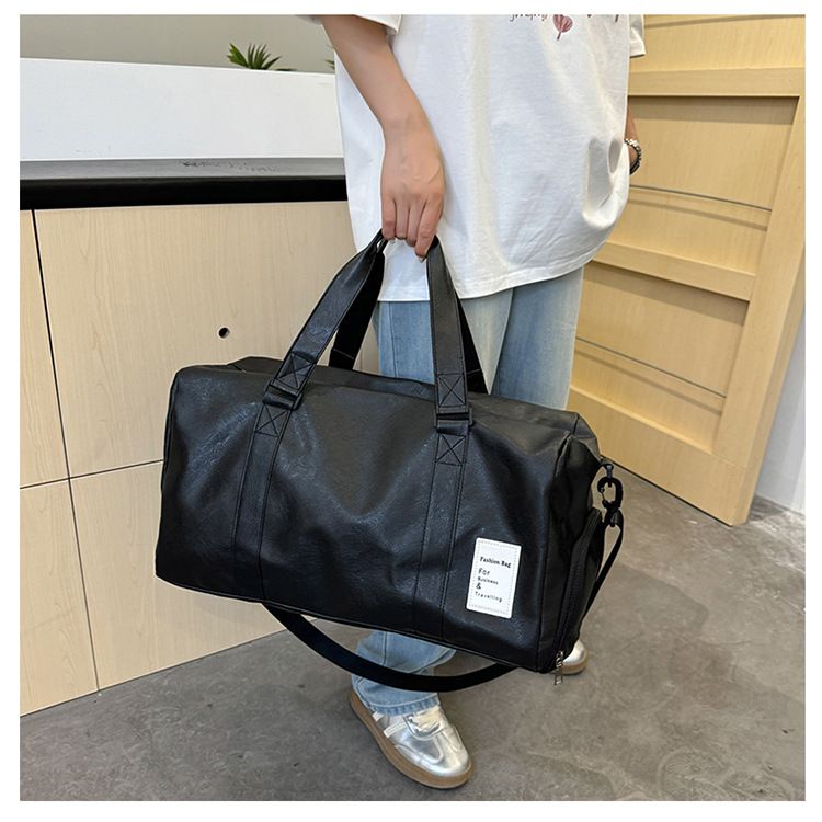 Travel bag and men's backpack with dress and shoe compartment