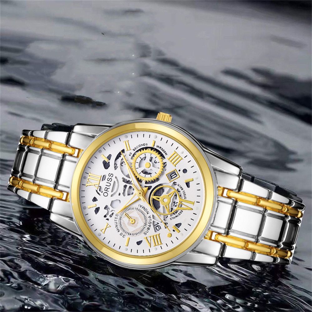 Men's quartz watch, business style, fully automatic