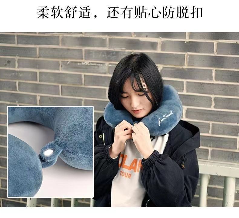 批发驼峰U型枕定 制logo办公室午休枕颈枕护颈枕飞机汽车u型枕头