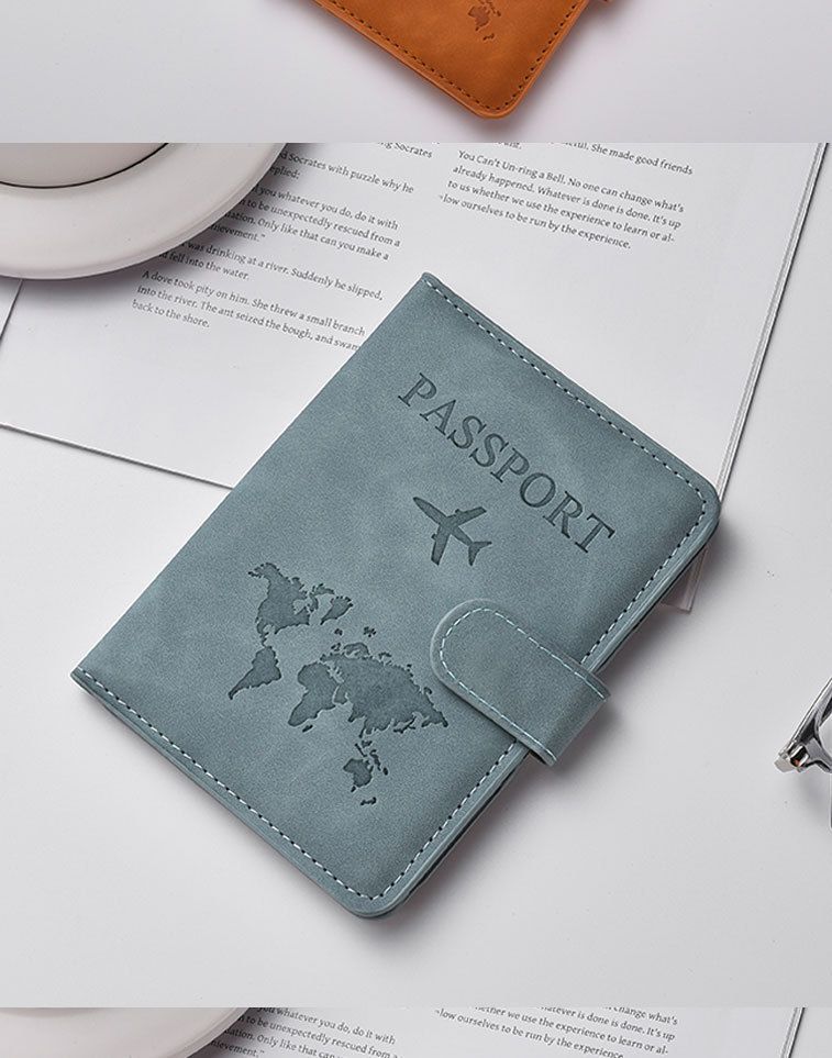 Passport cover, PU leather, magnetic closure, color-changing