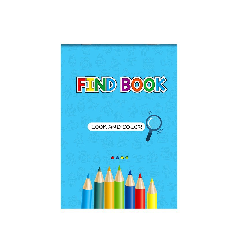 Find Book arayıp bulma ve boyama kitabı çocuklar için, dikkat ve konsantrasyon
