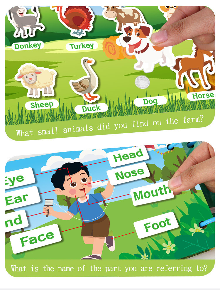 Stilles Aktivitätsbuch für Kinder - zum Reißen und Kleben
