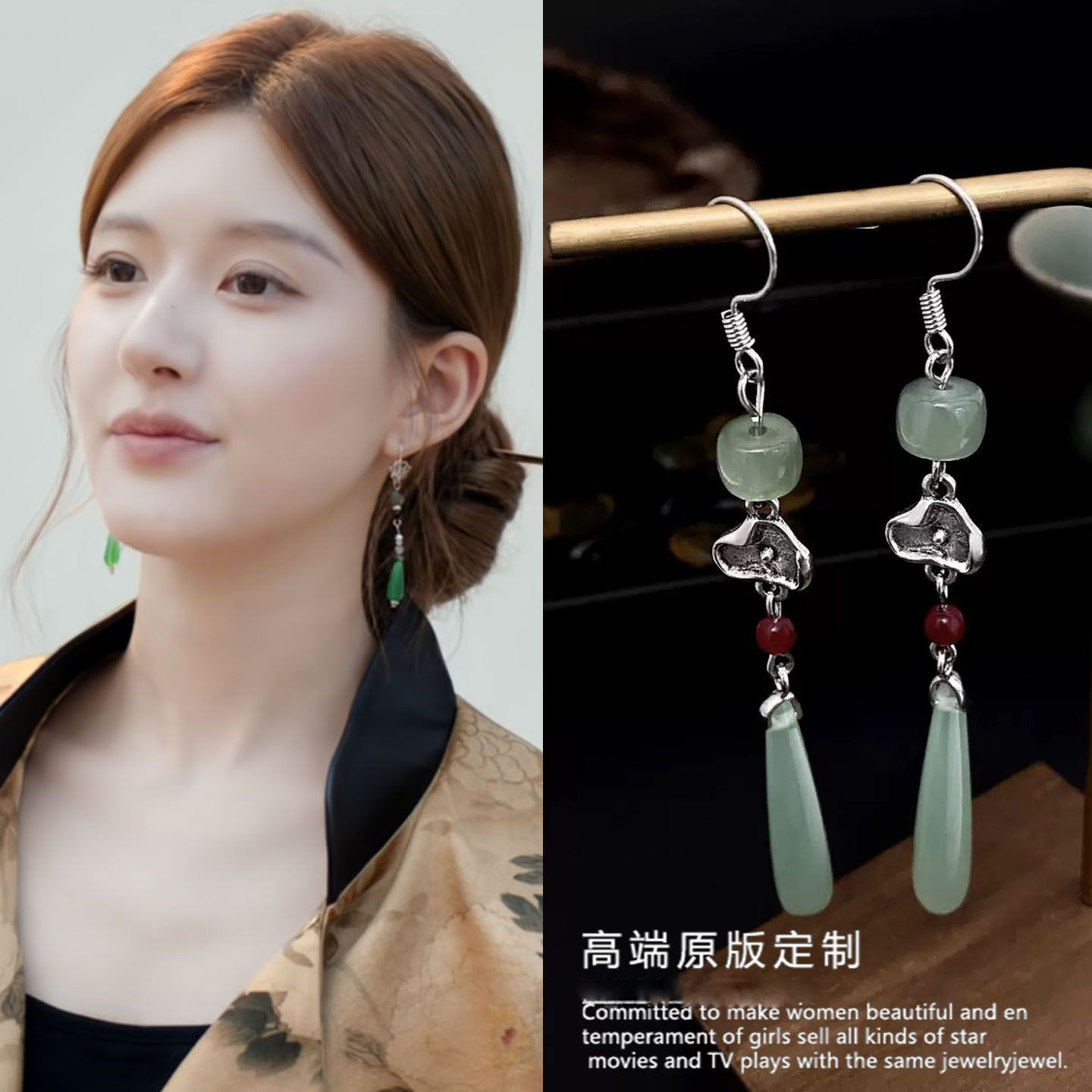 Design earrings, lightweight luxury, versatile, elegant