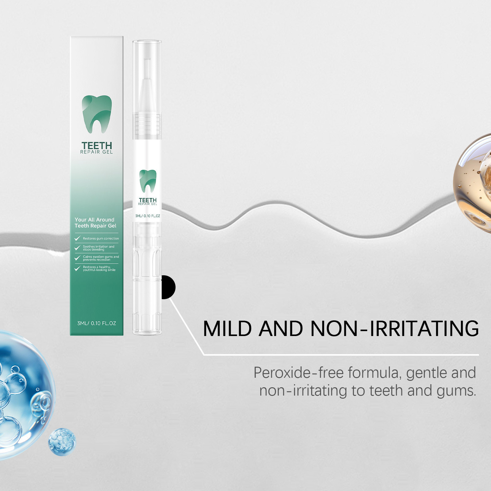 Teeth care gel pen for tartar and stain removal