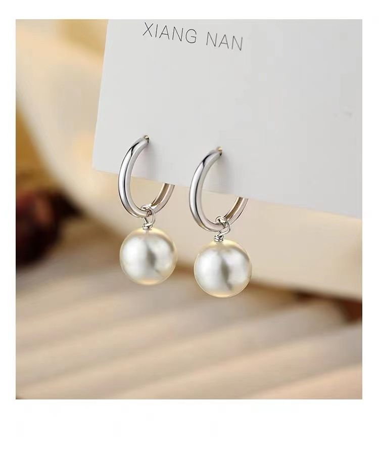 925 sterling silver pearl earrings luxury women's earrings