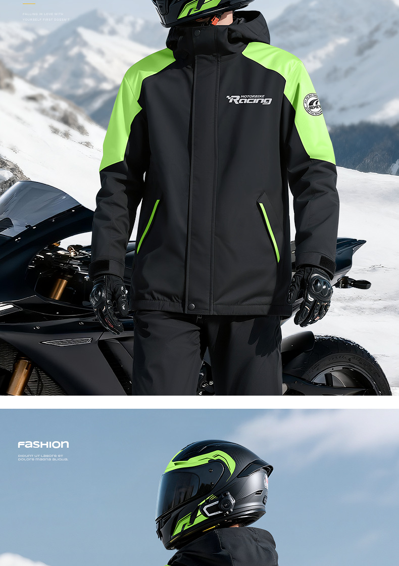Beimei two-piece raincoat and pants set for cyclists PVC coated