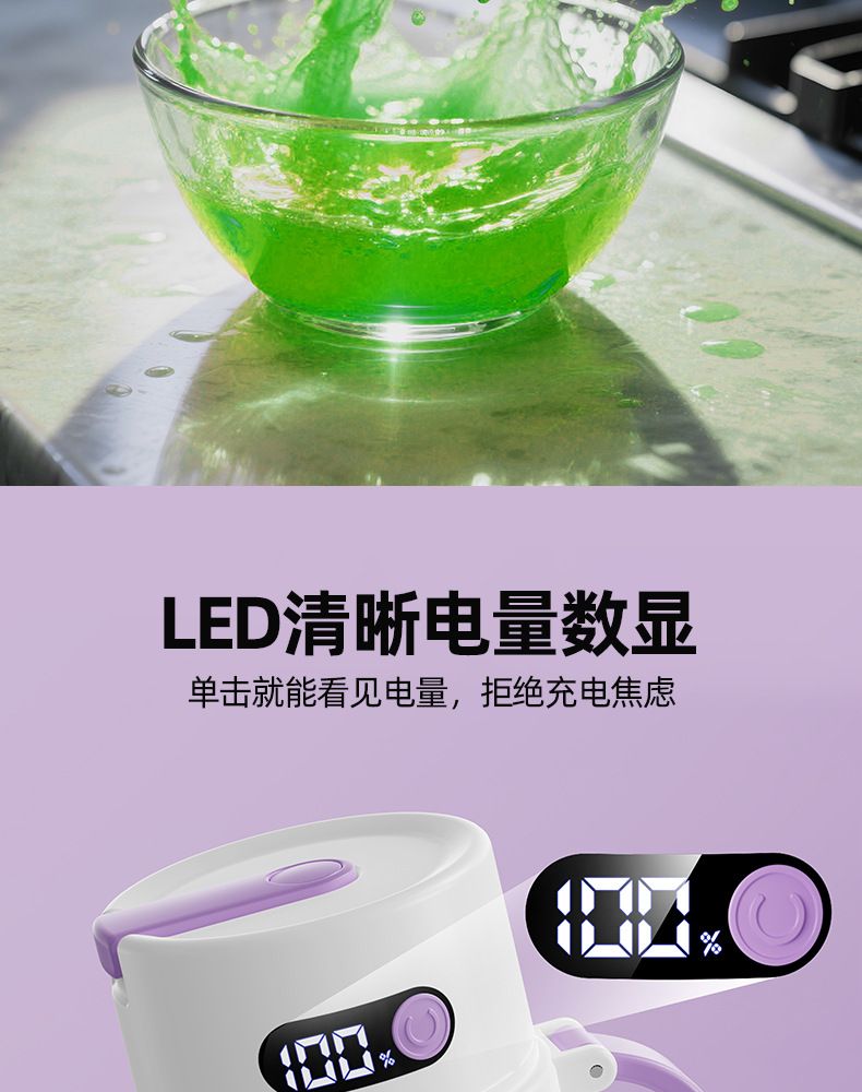 Fruit juicer, portable, large capacity