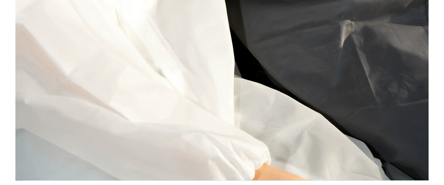 Reusable long raincoat, heavy rain protection