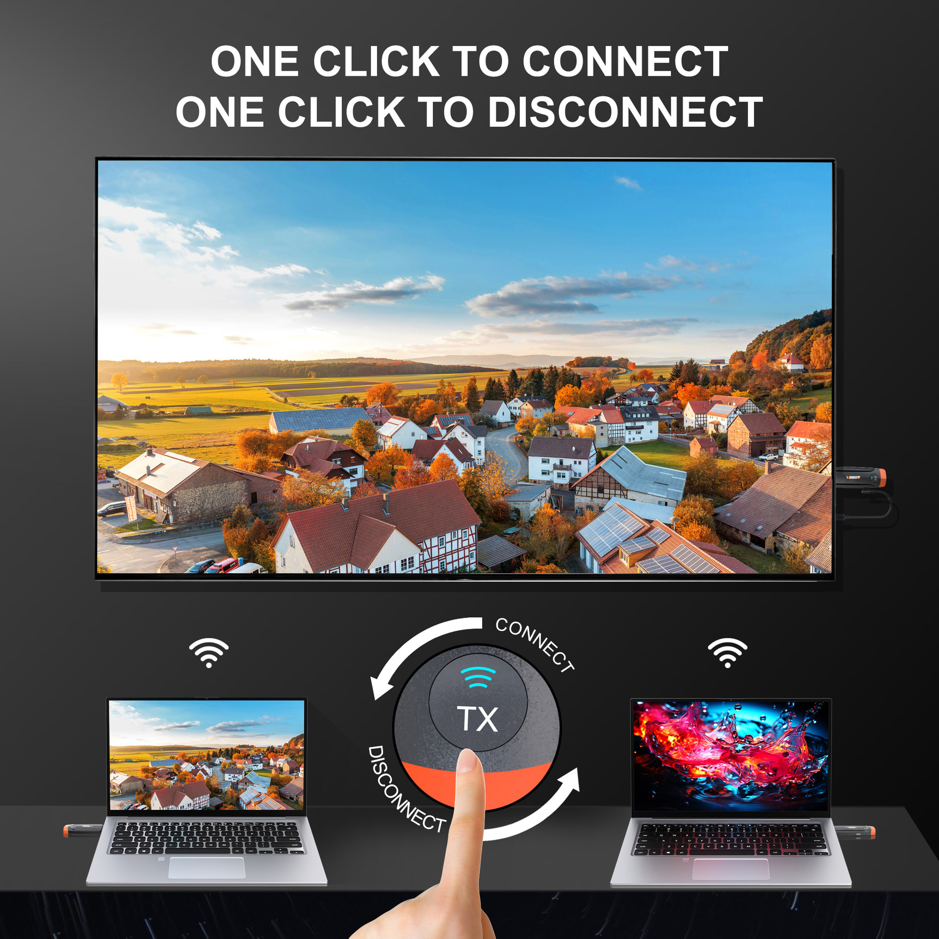 HDMI Wireless Transmitter 60m Bildschirmübertragung mehrfache Verbindung