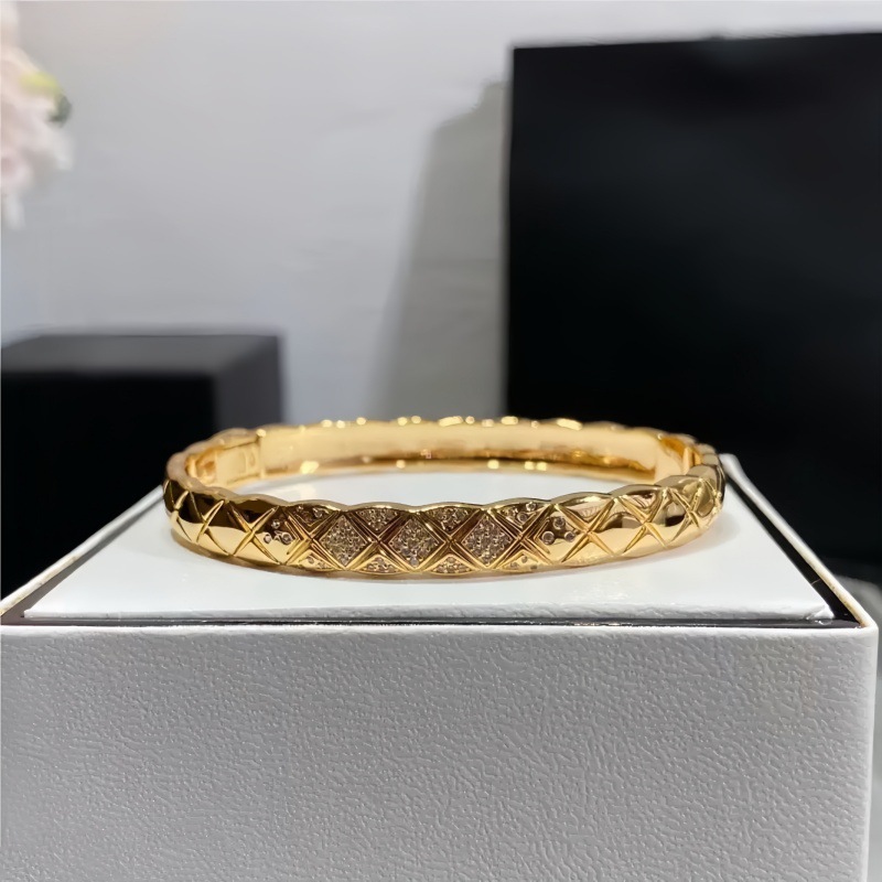 Coco rhombus zirkon bileklik kadın 18K kaplama