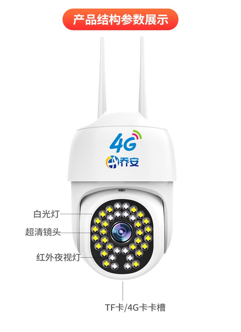 Qiao An 360° kablosuz kamera gece görüşlü HD