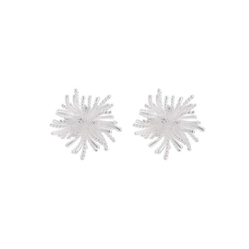 S925 silver dandelion earrings, 2025 design