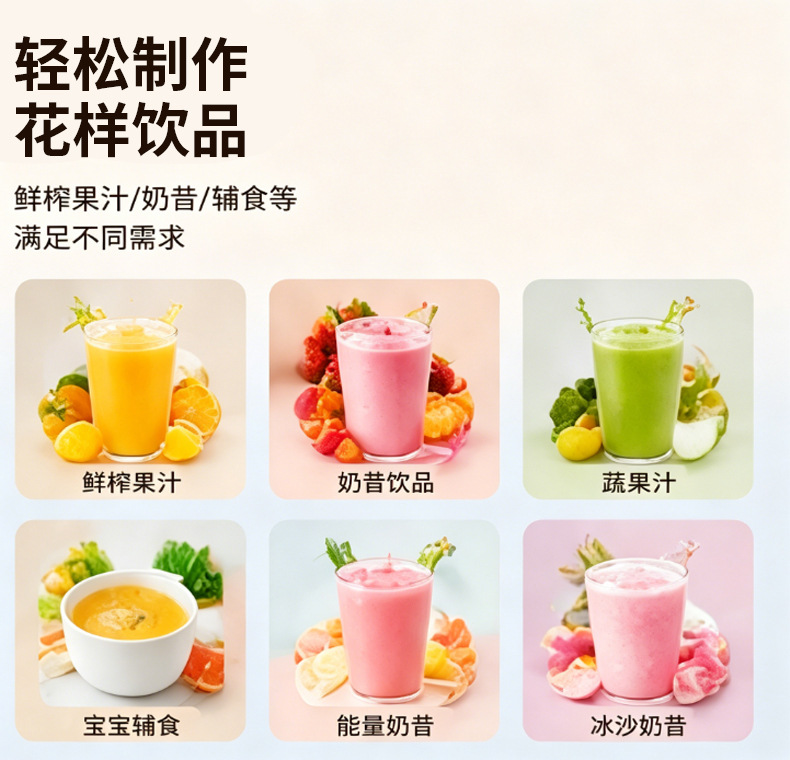 USB rechargeable portable blender, mini wireless juice cup