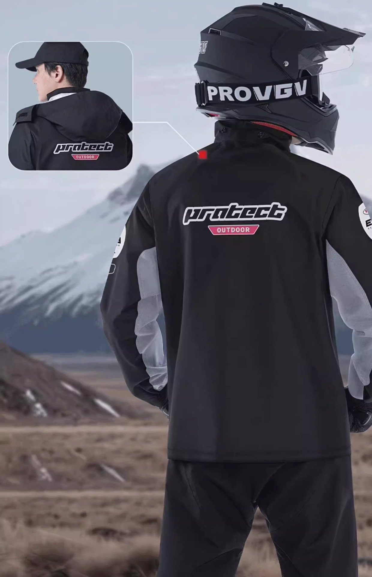 Heavy-duty waterproof motorcycle raincoat set