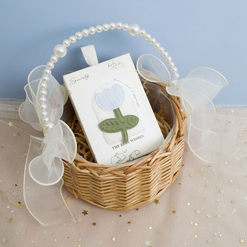 Tulpen-Handtuch-Geschenkset, 4-teilig