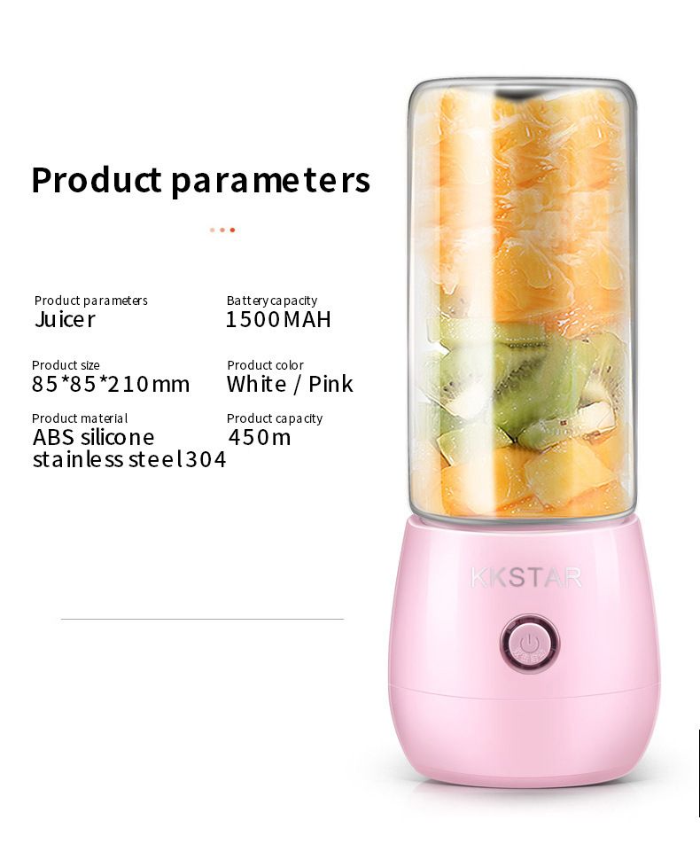 Tragbarer Entsafter mit Akku, Lebensmittelqualität