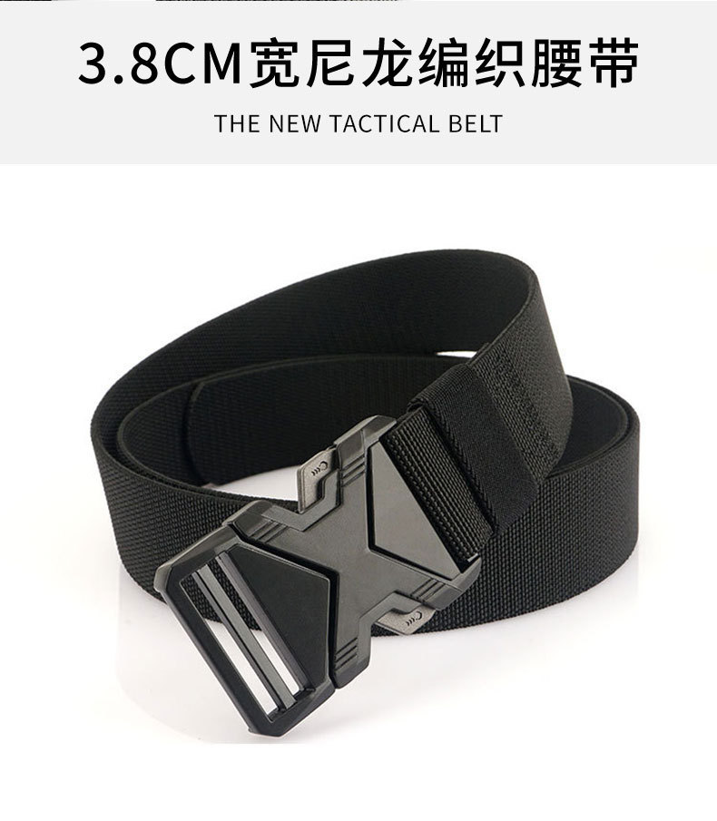 Automatic buckle belt, woven PP, tactical design