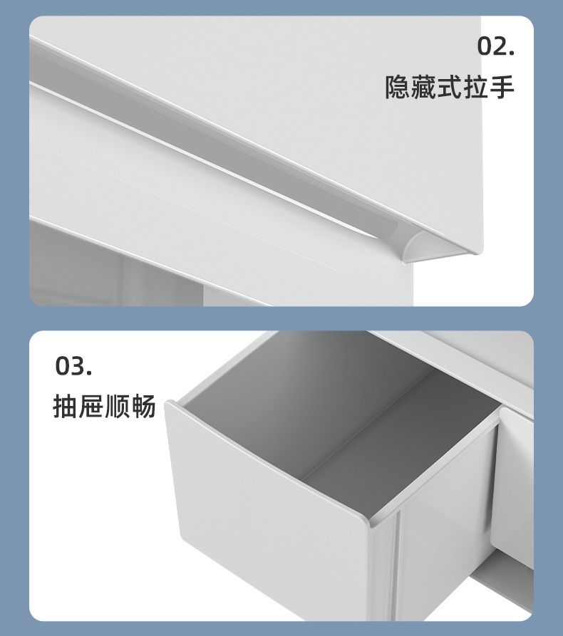 塑料桌面收纳盒抽屉式化妆品整理盒多层可叠加首饰盒自由组合