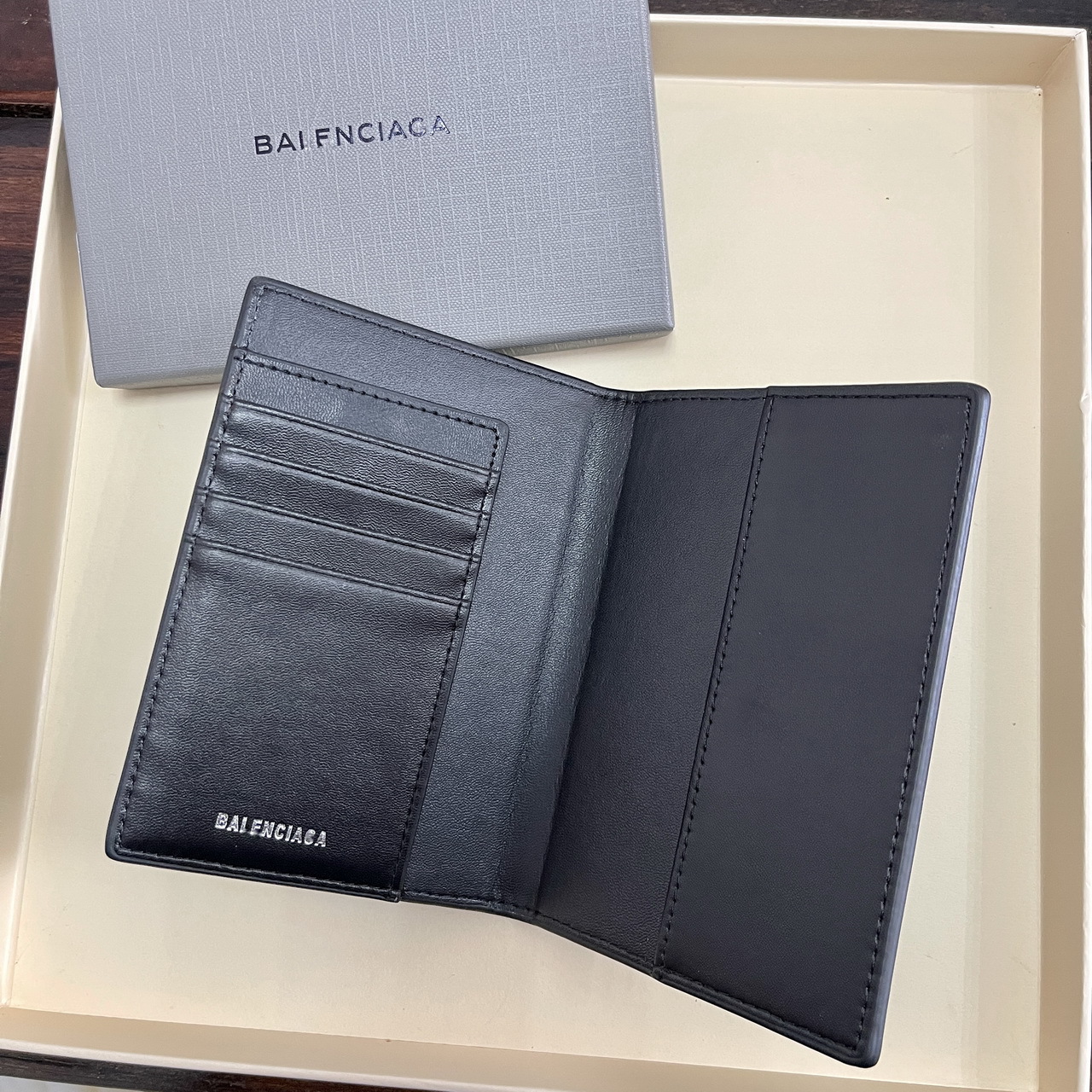 Passport wallet, genuine leather, first layer cowhide, card holder