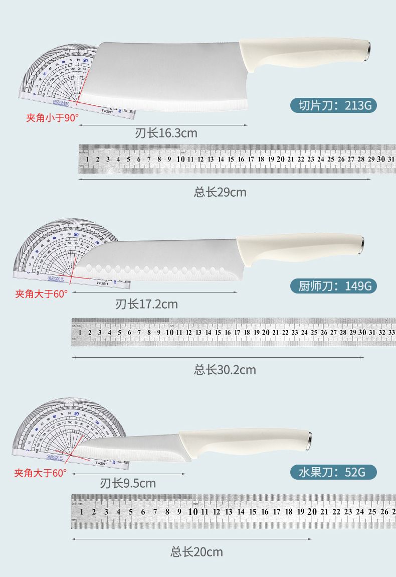 Küchenmesser-Set, 5-teilig