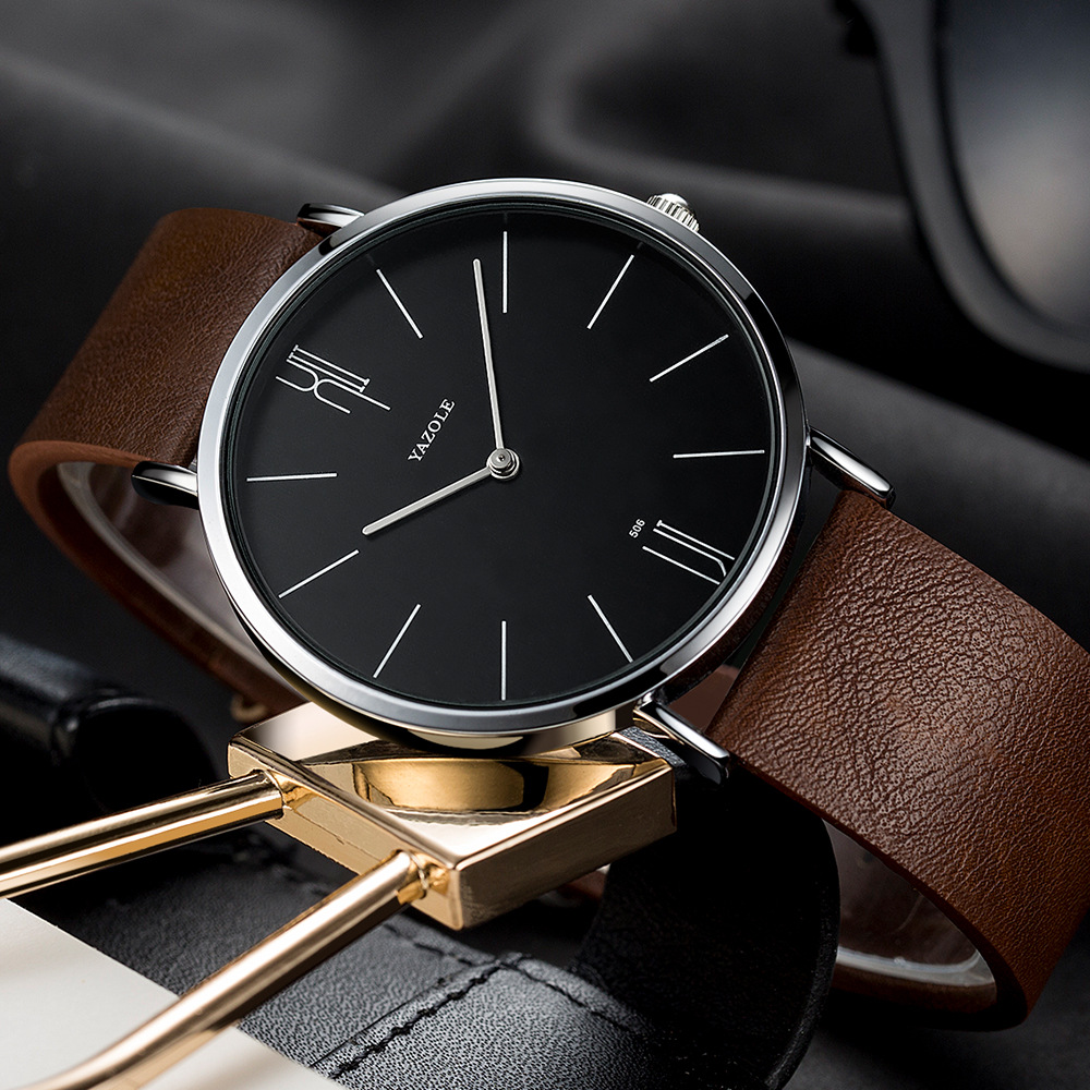 YAZOLE506外贸简约男士手表学生情侣潮流运动石英手表watches