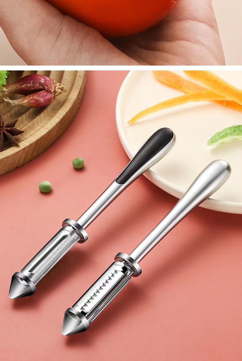 Stainless steel peeler, five-piece set, zinc alloy