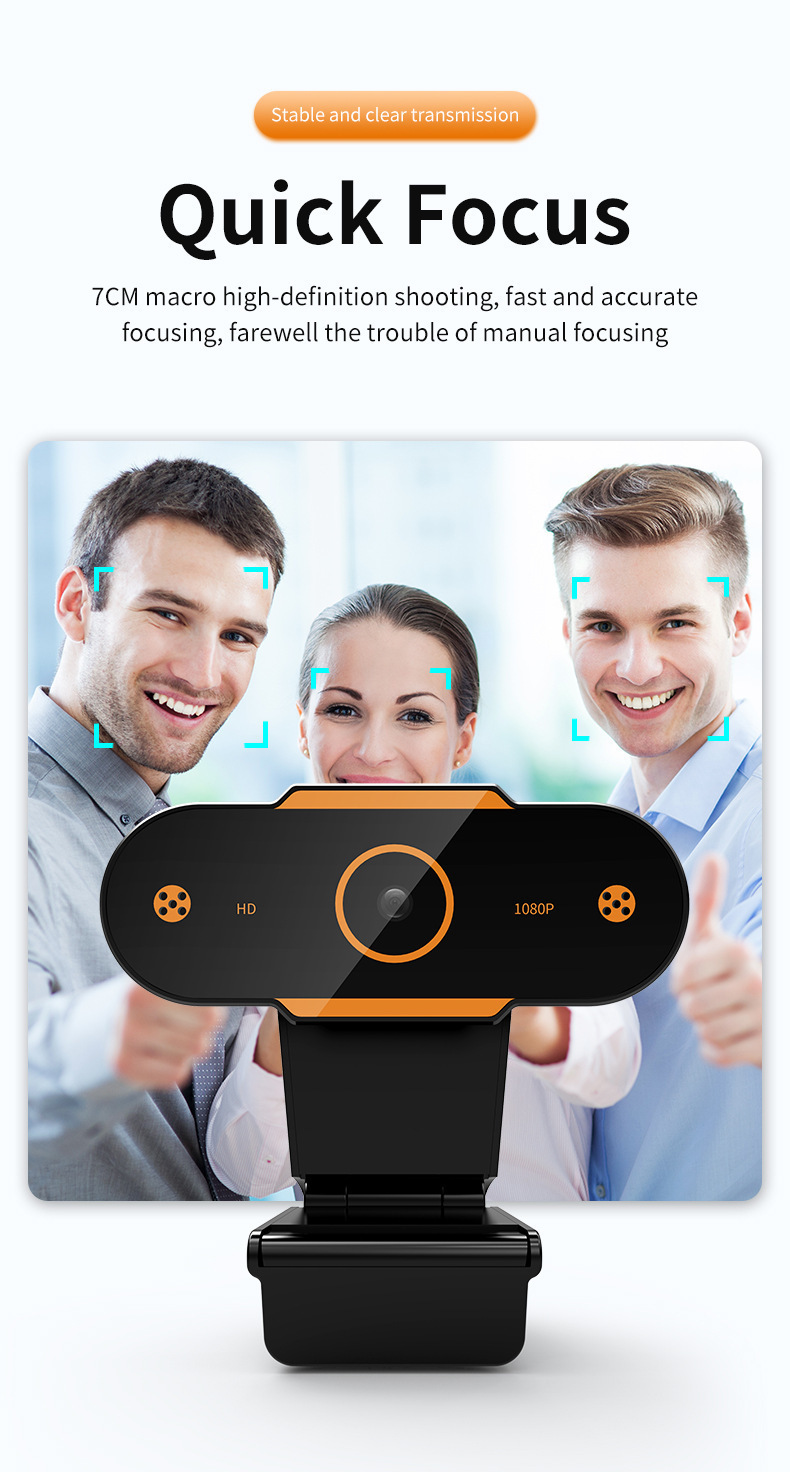 Webcam A11, 1080P HD, Mikrofon, Desktop-Kamera