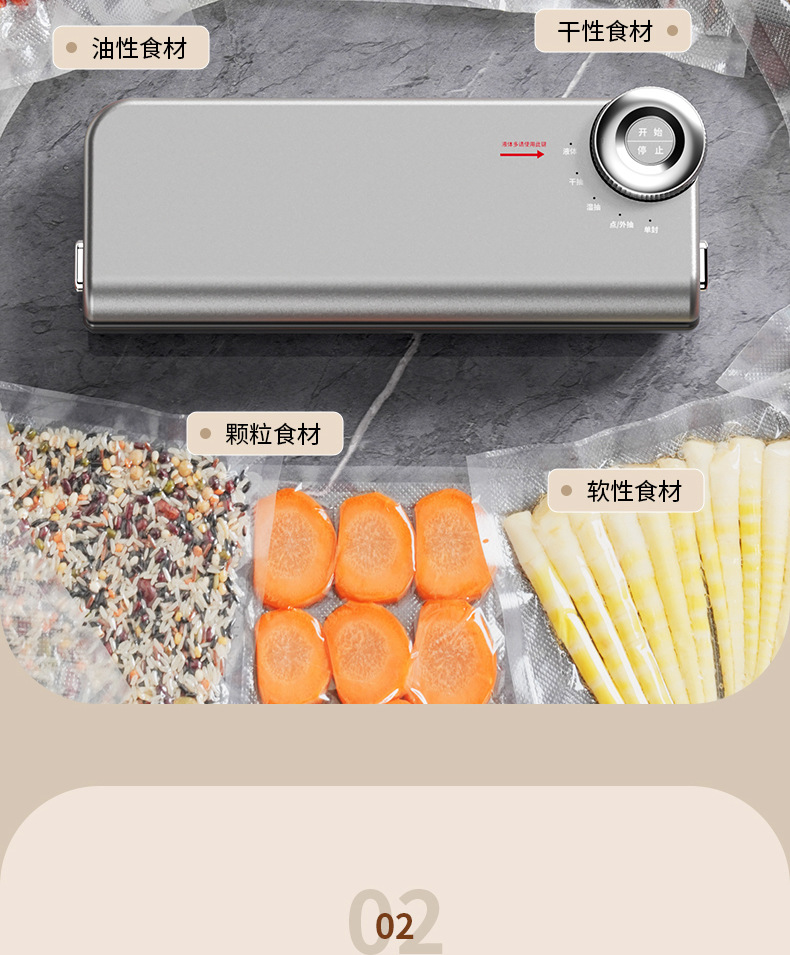 Dual pump vacuum sealing machine with cutting blade
