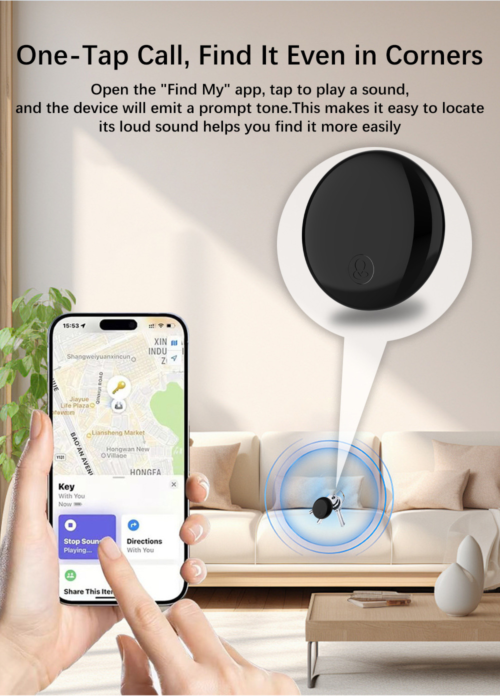 itag GPS-Tracker Apple Android kompatibel Kinder Haustiere