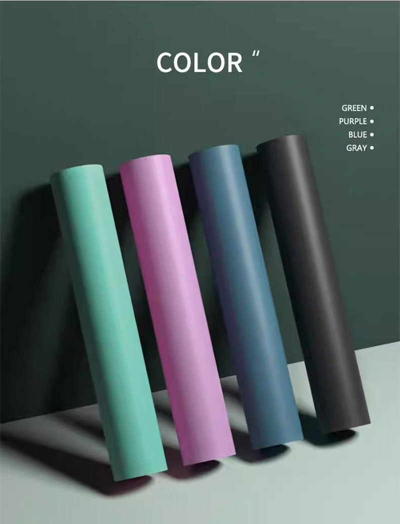 PU and natural rubber yoga mat, professional, thick, silent