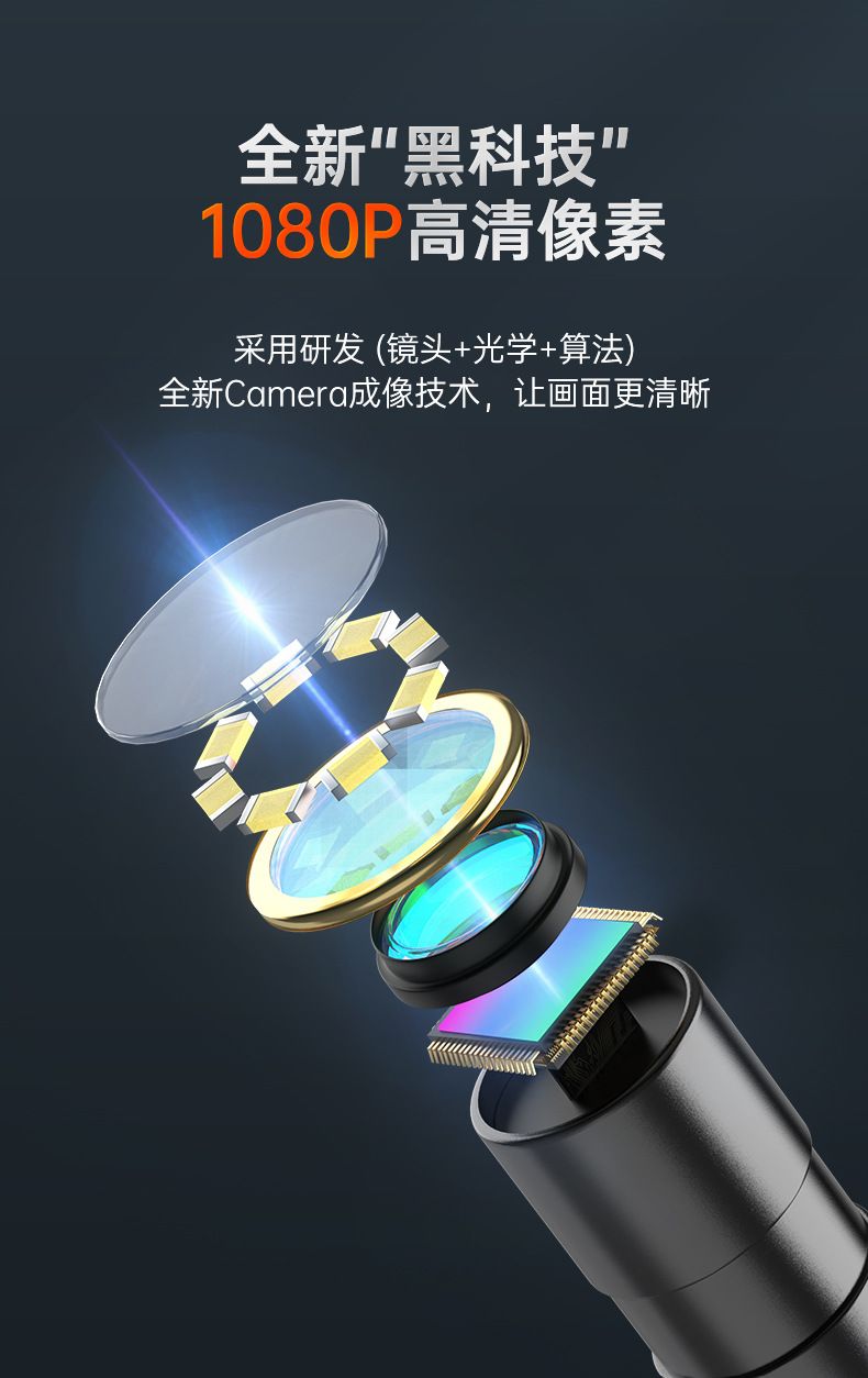 Industrial endoscope 4.3 inch screen HD portable pipe inspection