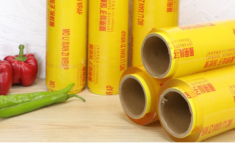 PVC-Frischhaltefolie Lebensmittelqualität Großrolle für Küche