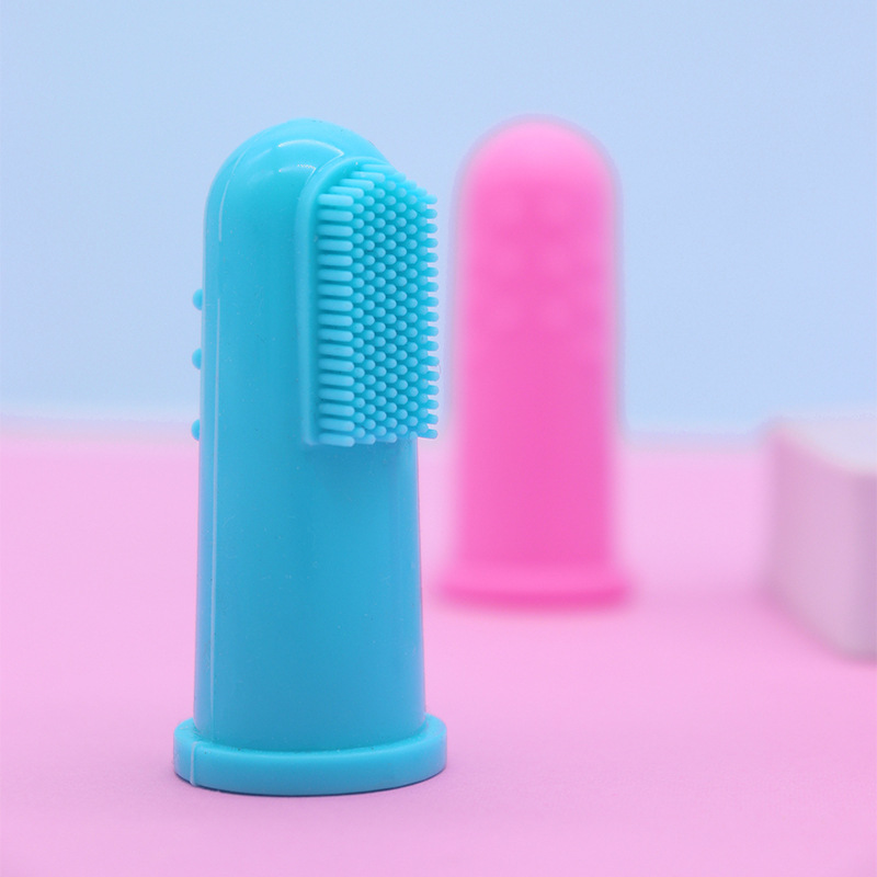 Silicone pet toothbrush finger brush set