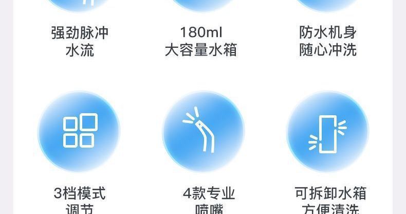电动冲牙器升级便携式水牙线清洁美白牙齿洗牙充电口腔清洗器