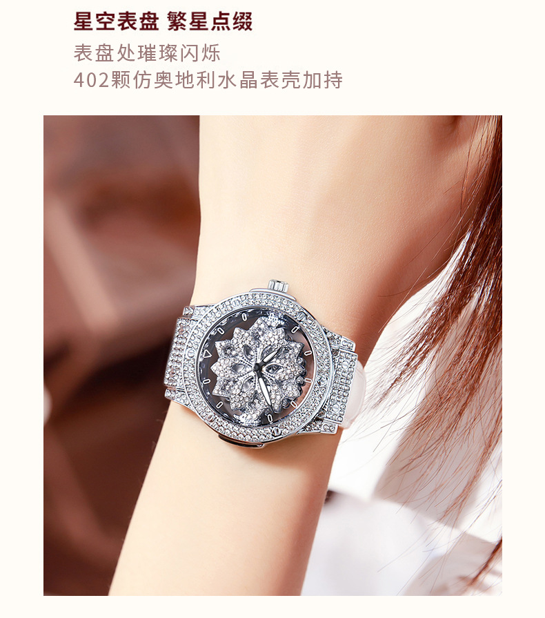 Women's Watch Large Dial Waterproof Star Design