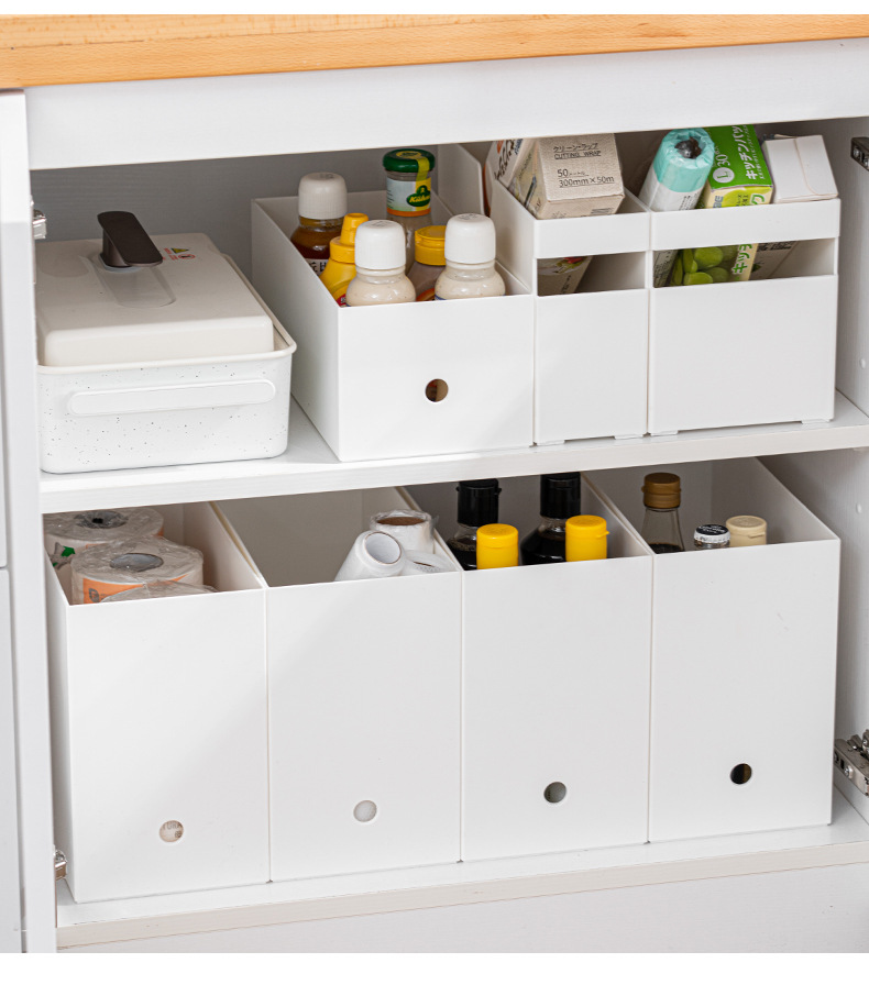 Japanese style white kitchen storage box