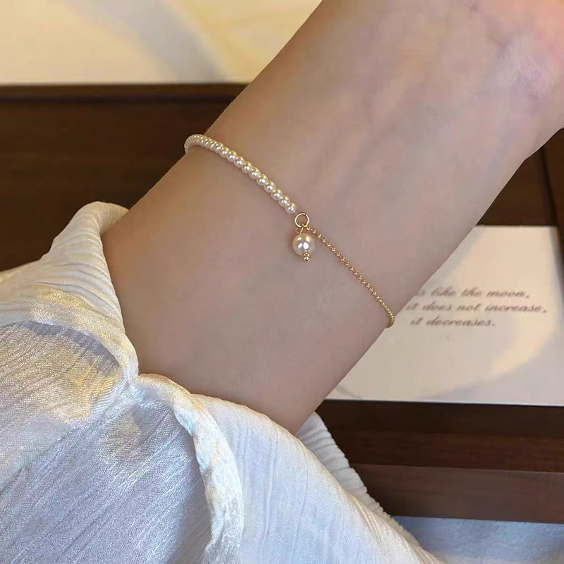 S925 sterling silver moonstone seven star bracelet elegant
