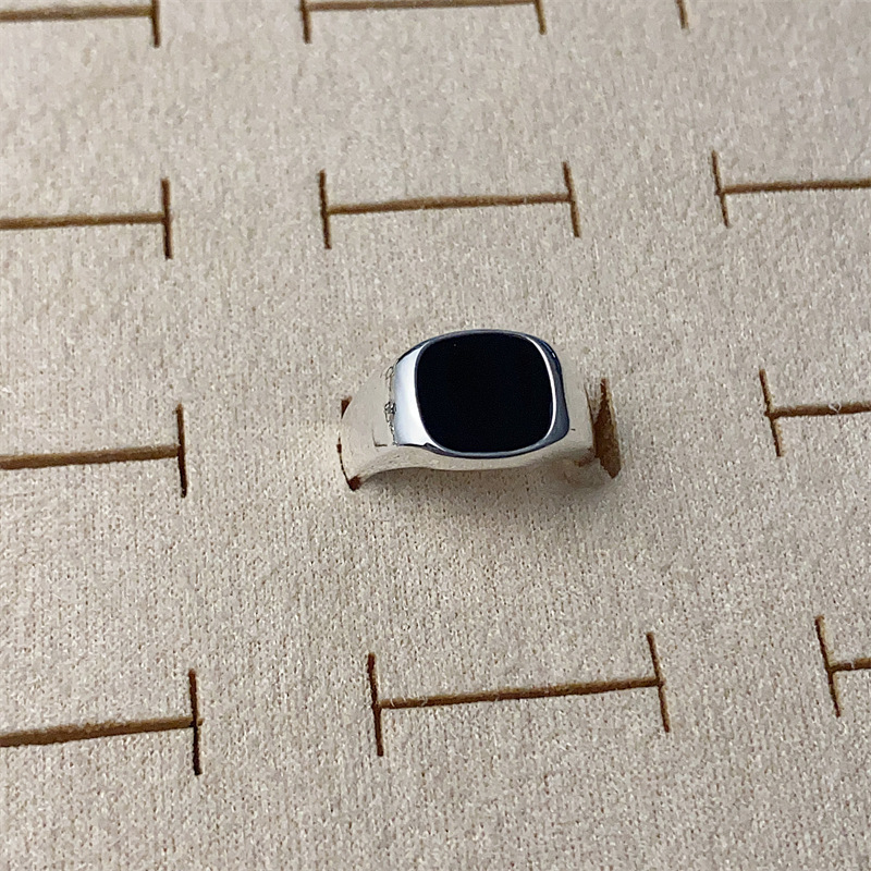 S925 sterling silver adjustable ring for women, vintage style
