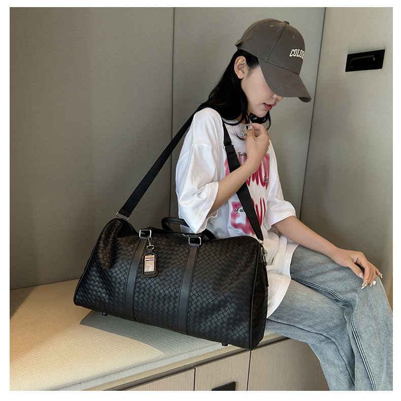 PU leather travel bag, large capacity