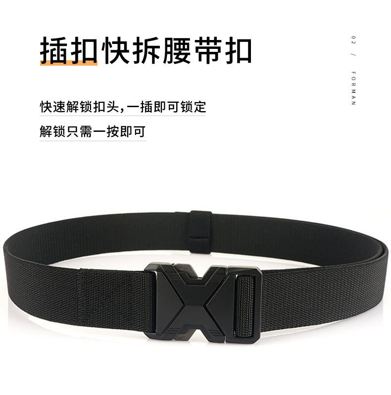 Automatic buckle belt, woven PP, tactical design
