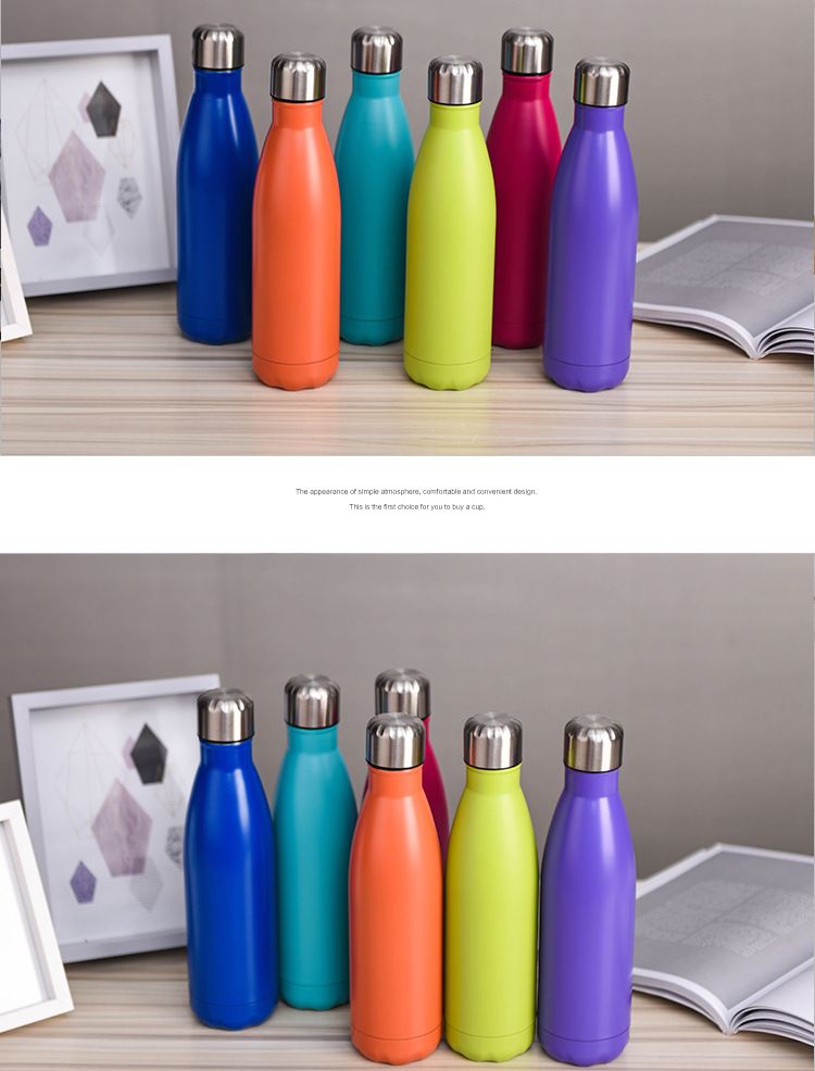 304 Stainless Steel Thermos Bottle, Double-Wall Vacuum Insulated